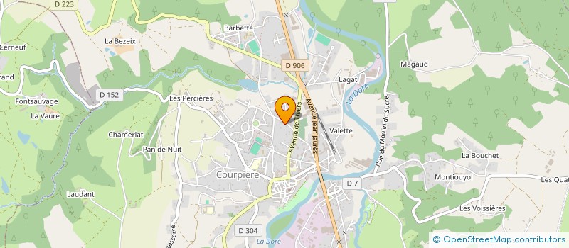 localisation de l'entreprise SCI DE VIANOUX à COURPIERE