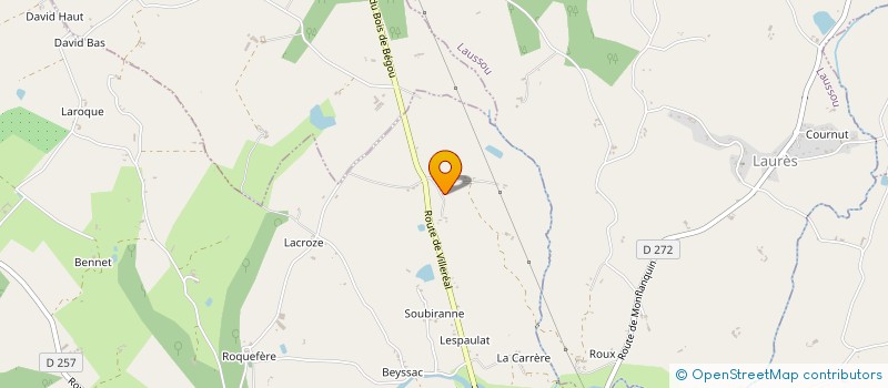 localisation de l'entreprise SCI DE VIDALOT  MONFLANQUIN