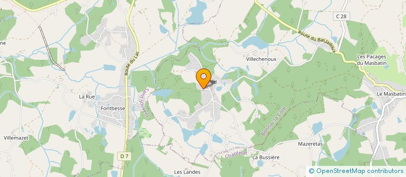 localisation de l'entreprise SCI DE VIEILLEVILLE à BONNAC-LA-COTE