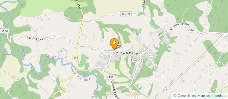 localisation de l'entreprise SCI DE VIELCROZE  HEUGAS
