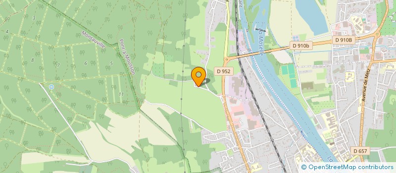 localisation de l'entreprise SCI DE VIEVILLE  PONT-A-MOUSSON