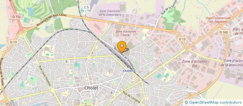 localisation de l'entreprise SCI DE VIGNY à CHOLET