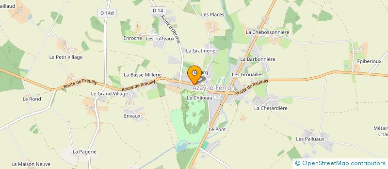localisation de l'entreprise SCI DE VILLAGE AUX GEAIS à AZAY-LE-FERRON