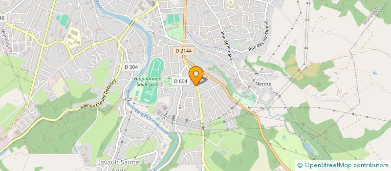 localisation de l'entreprise SCI DE VILLEBRET à MONTLUCON