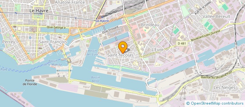 localisation de l'entreprise SCI DE VILLEHERVE à LE HAVRE