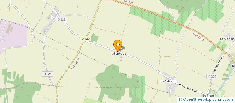 localisation de l'entreprise SCI DE VILLEPOUGE  AUMAGNE