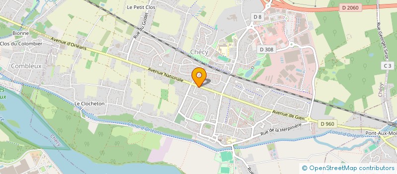 localisation de l'entreprise SCI DE VILLESEREIN  CHECY