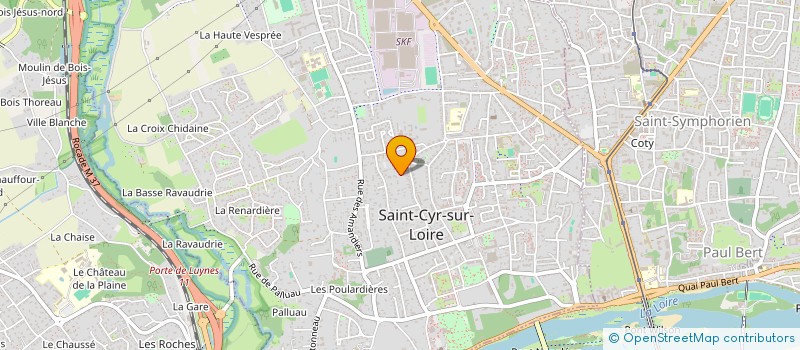 localisation de l'entreprise SCI DE VILLIERS à SAINT-CYR-SUR-LOIRE