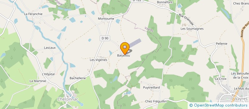 localisation de l'entreprise SCI DE VILMERIE à CHERONNAC