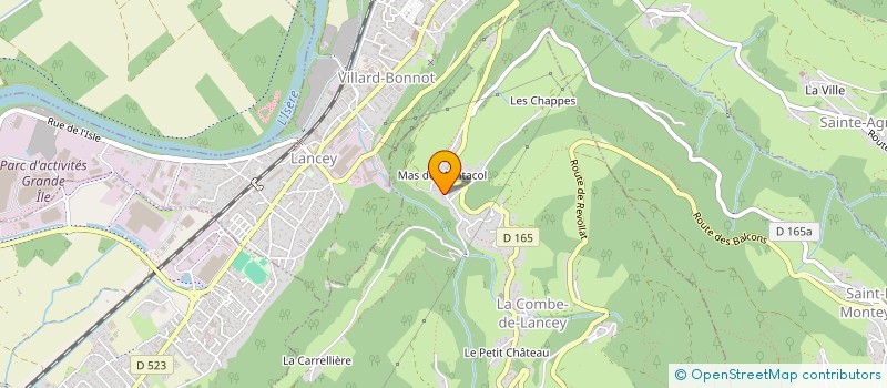 localisation de l'entreprise SCI DE VINCENZ  LA COMBE-DE-LANCEY