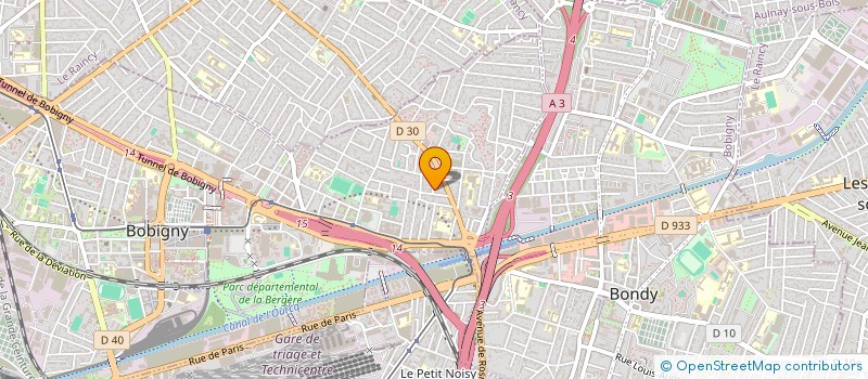 localisation de l'entreprise SCI DE VINCI  BOBIGNY