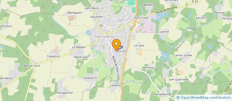 localisation de l'entreprise SCI DE VINCI  HENNEBONT