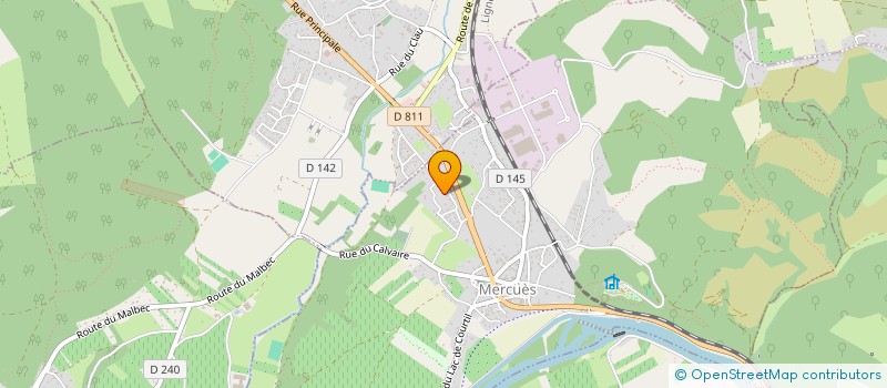 localisation de l'entreprise SCI DE VINSOU  MERCUES