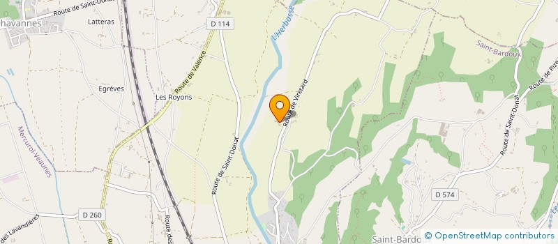 localisation de l'entreprise SCI DE VIRRETARD  CLERIEUX