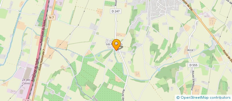 localisation de l'entreprise SCI DE VISME  ETOILE-SUR-RHONE