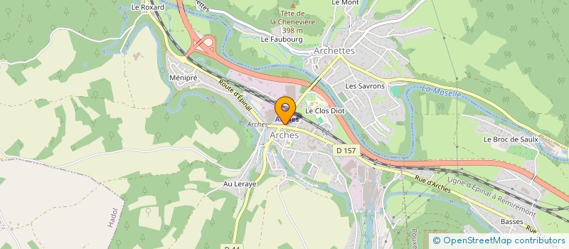 localisation de l'entreprise SCI DE VISU  ARCHES