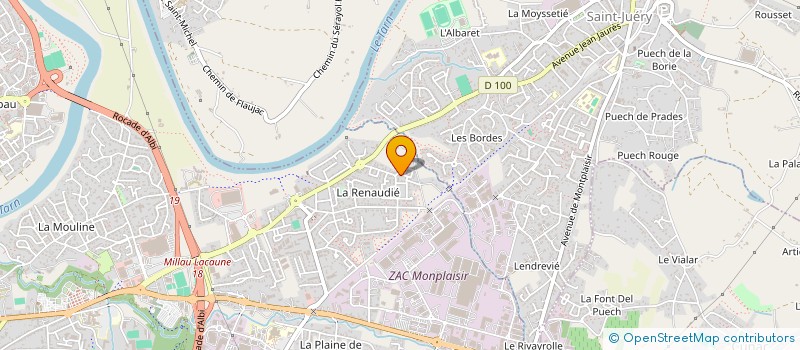 localisation de l'entreprise SCI DE VITROLLES à ALBI