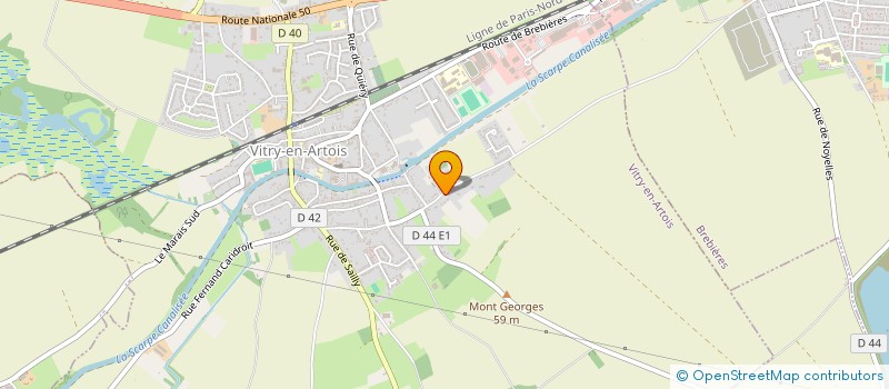 localisation de l'entreprise SCI DE VITRY  VITRY-EN-ARTOIS