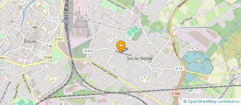 localisation de l'entreprise SCI DE VOGELAERE  SIN-LE-NOBLE