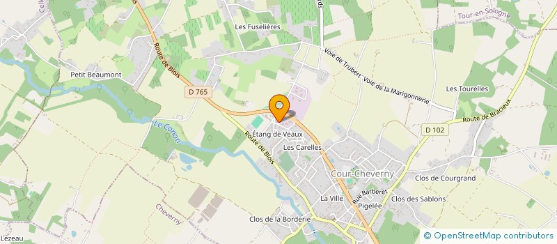localisation de l'entreprise SCI DE VOLLET  COUR-CHEVERNY
