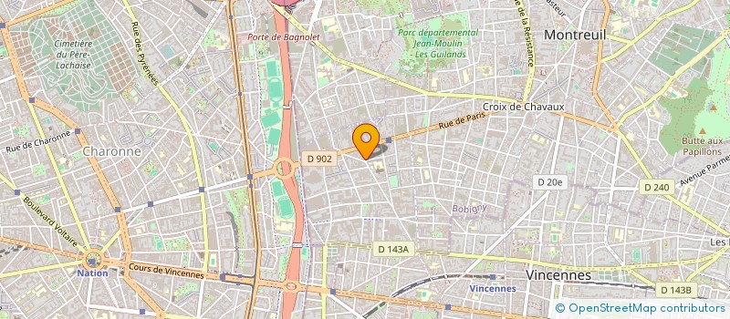 localisation de l'entreprise SCI DE VOUVRAY à MONTREUIL