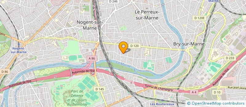 localisation de l'entreprise SCI DE VOUXEY  LE PERREUX-SUR-MARNE