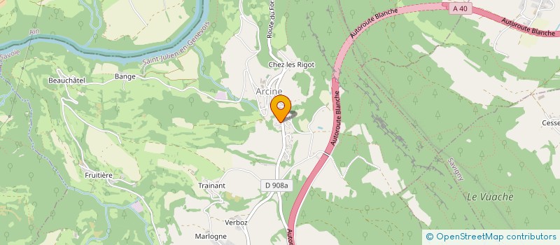 localisation de l'entreprise SCI DE VUACHE  CLARAFOND-ARCINE