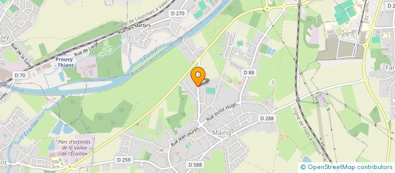 localisation de l'entreprise SCI DE WALLEE  MAING