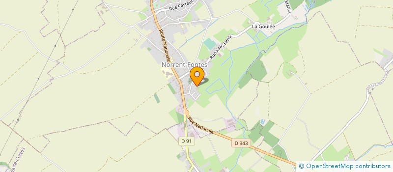 localisation de l'entreprise SCI DE WARINGHEM  NORRENT-FONTES