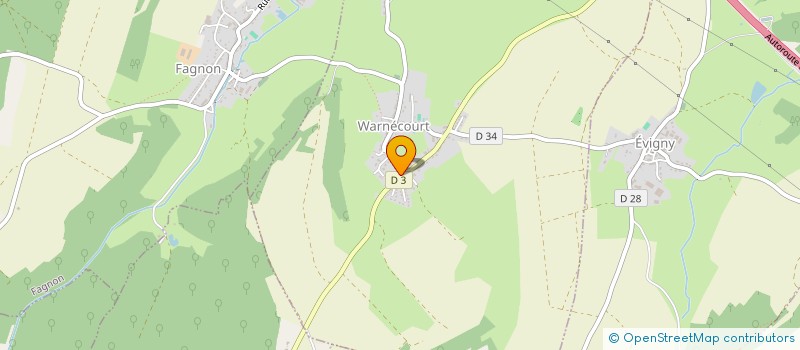 localisation de l'entreprise SCI DE WARNECOURT  WARNECOURT