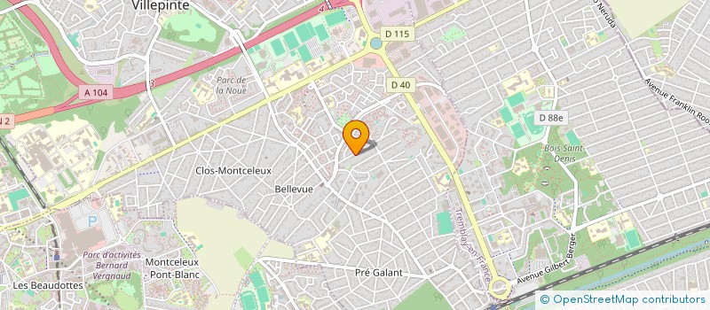 localisation de l'entreprise SCI DEA à VILLEPINTE