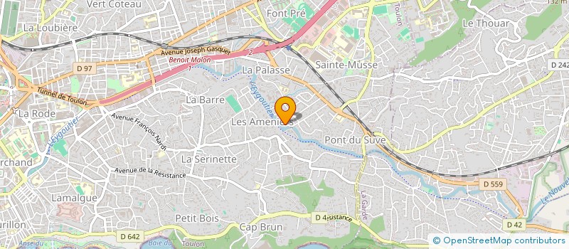 localisation de l'entreprise SCI DEA GABSAB  TOULON