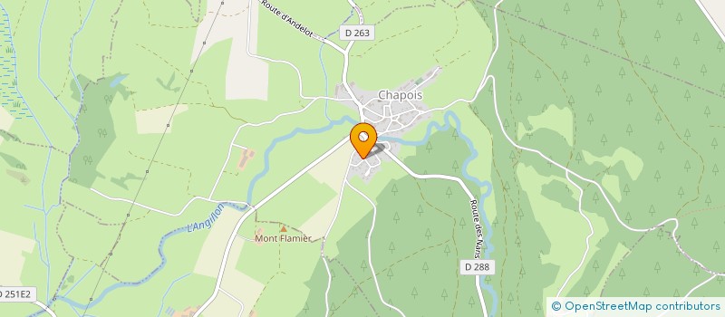 localisation de l'entreprise SCI DEAU  CHAPOIS