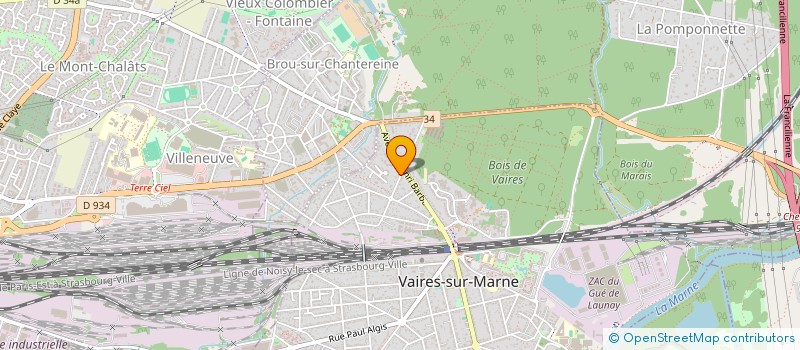 localisation de l'entreprise SCI DEAUVILLE GEORGES SAND  VAIRES-SUR-MARNE