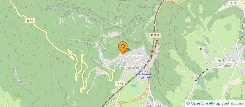 localisation de l'entreprise SCI DEBAD  VIRIEU-LE-GRAND