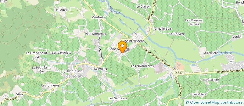 localisation de l'entreprise SCI DEBAENE CRAPLET  QUINCIE-EN-BEAUJOLAIS