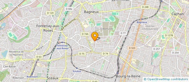 localisation de l'entreprise SCI DEBELLEYME 30 à BAGNEUX