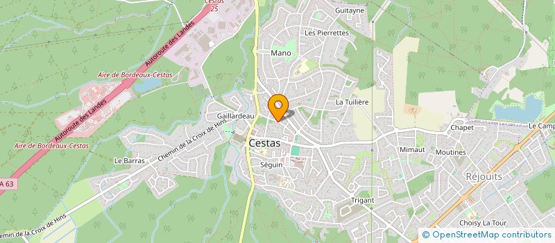 localisation de l'entreprise SCI DEBEMA  CESTAS