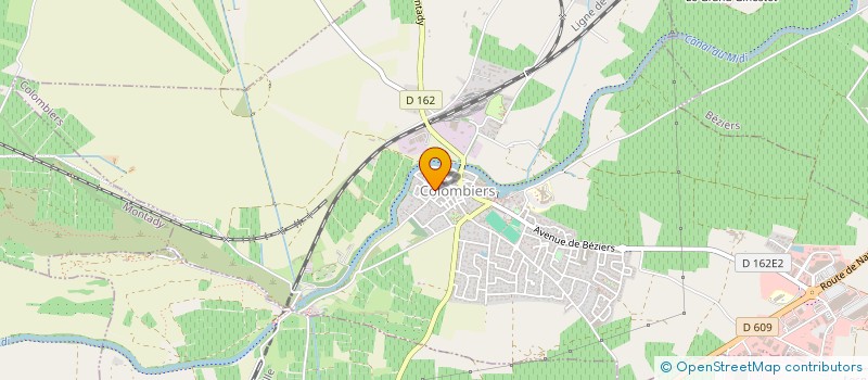 localisation de l'entreprise SCI DEBIAL IMMOBILIER à COLOMBIERS