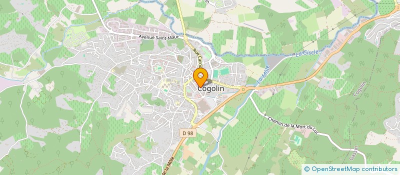 localisation de l'entreprise SCI DEBIEUVRE à COGOLIN