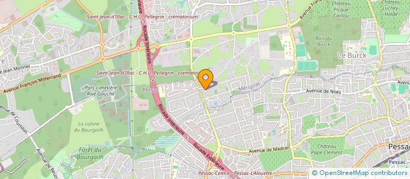 localisation de l'entreprise SCI DEBLAM  MERIGNAC