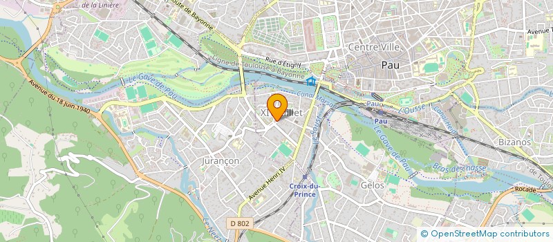localisation de l'entreprise SCI DEBMATT à PAU