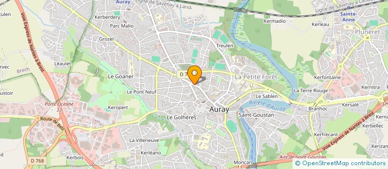 localisation de l'entreprise SCI DEBOCRIS à AURAY