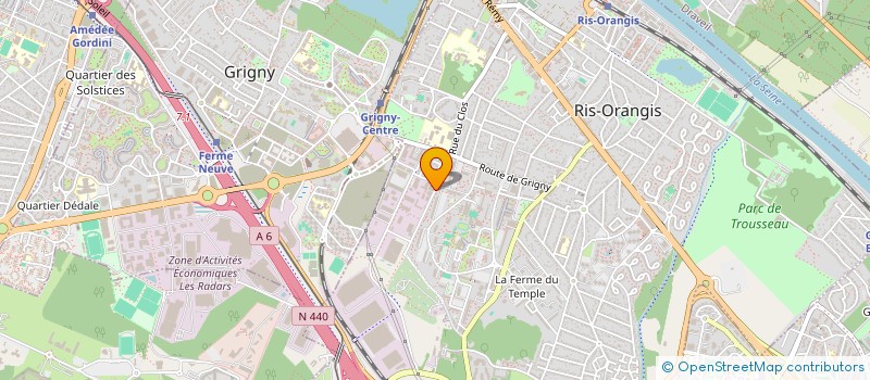 localisation de l'entreprise SCI DEBONDUE INVEST à RIS-ORANGIS