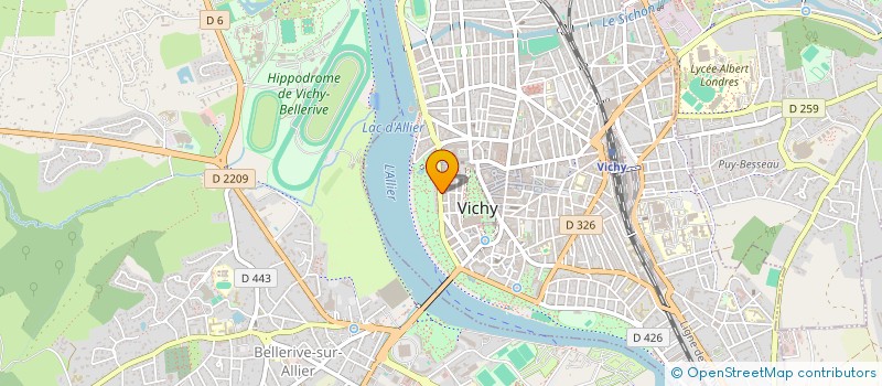 localisation de l'entreprise SCI DEBOST ET BRUHAT à VICHY