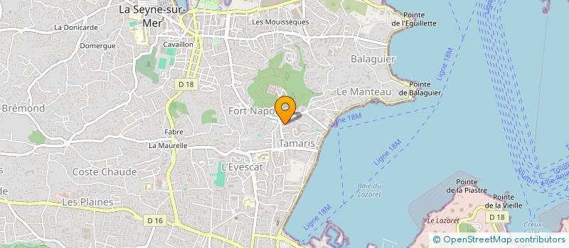 localisation de l'entreprise SCI DEBOU à LA SEYNE-SUR-MER