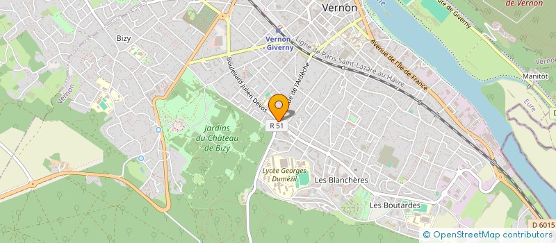 localisation de l'entreprise SCI DEBOXTEL  VERNON