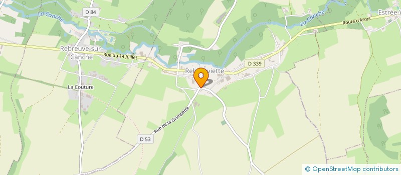 localisation de l'entreprise SCI  DEBRAY OUSTRY  REBREUVIETTE