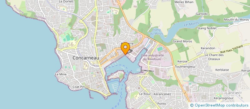 localisation de l'entreprise SCI DEBRIGA  CONCARNEAU