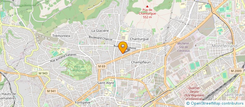 localisation de l'entreprise SCI DEBRION  CLERMONT-FERRAND